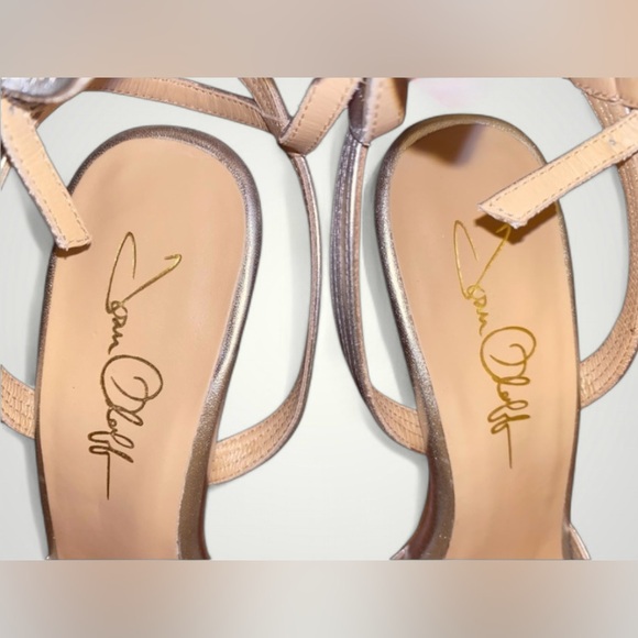 NEW JOAN OLOFF GALA SILVER METALLIC LUX NAPPA Size 9.5 - Picture 7 of 16